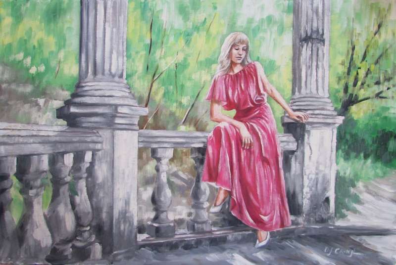 Abandoned, oil painting by Danie Cronje, unframed